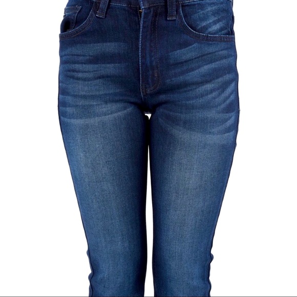 RESTOCK!! kancan mid rise flares super dark wash - Picture 3 of 12